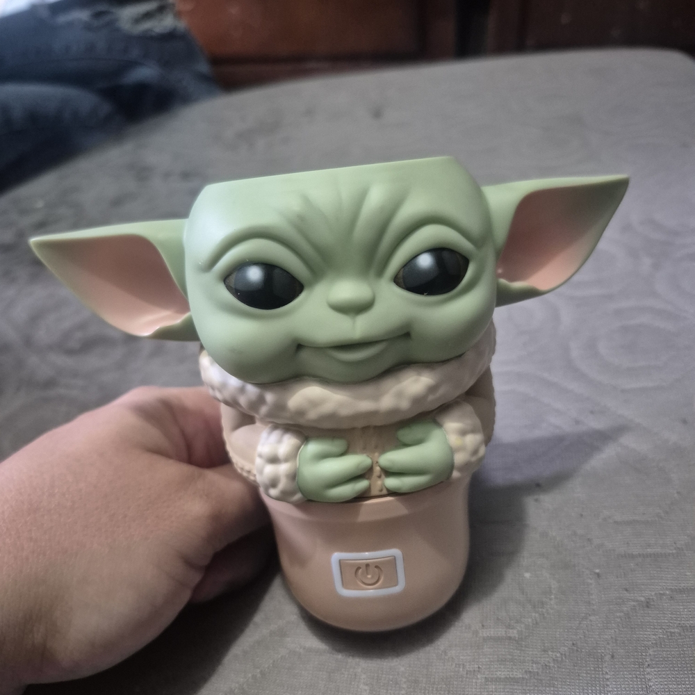 Green and Tan Baby Alien Mug Warmer